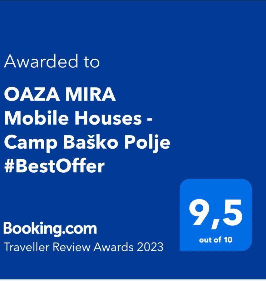 Oaza Mira Mobile Houses - Camp Basko Polje #Bestoffer Baška Voda Exterior foto